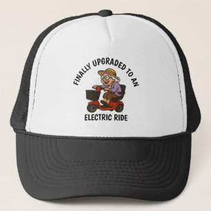 Old Woman on Scooter Hat
