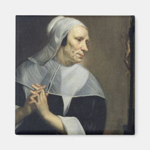 Old Woman Praying Magnet