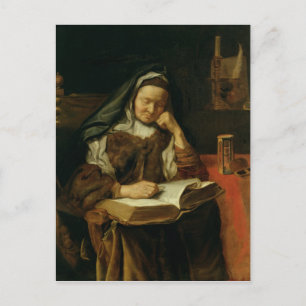 Old Woman Sleeping Postcard