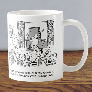 Old Woman Who Lived in a Shoe's Kids Sleepover Coffee Mug