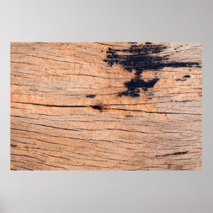 Old wood board, copy space wooden texture pattern  poster