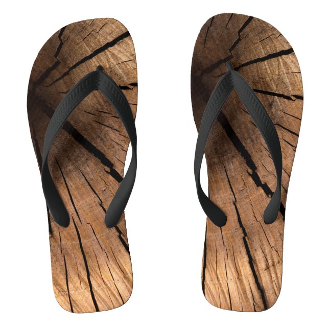 old wood flip flops (Footbed)