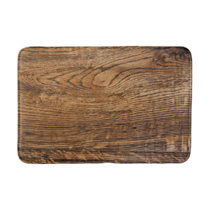 Old wood grain look bath mat
