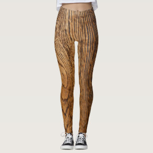 Old wood grain look leggings
