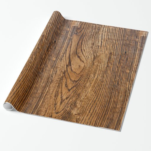 Image of Old wood grain look Wrapping Paper