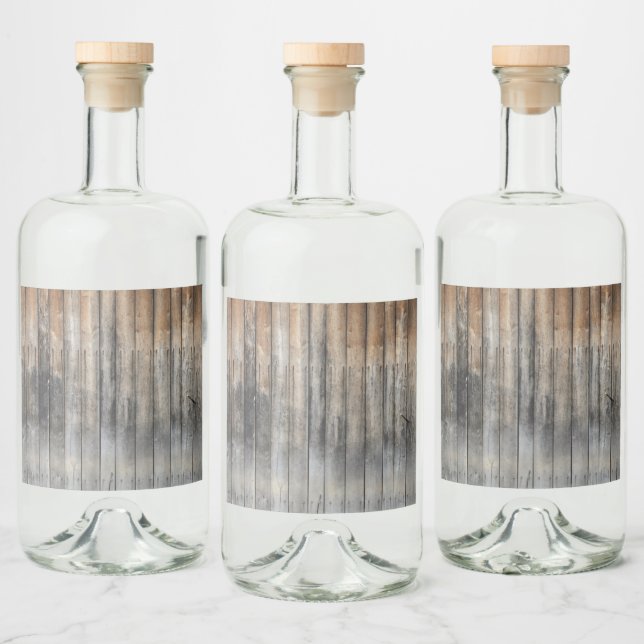 old wood liquor bottle label (Bottles)