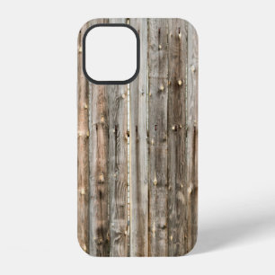 Old wood panel interior texturehome decor, backgro iPhone 12 case