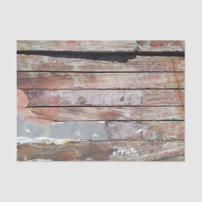 Old wood rustic boat wooden plank tissue paper (Front)