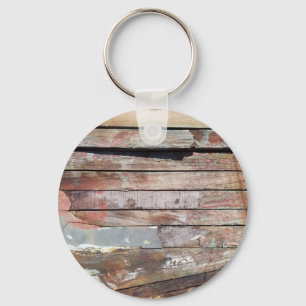 Old wood rustic boat wooden planks key ring