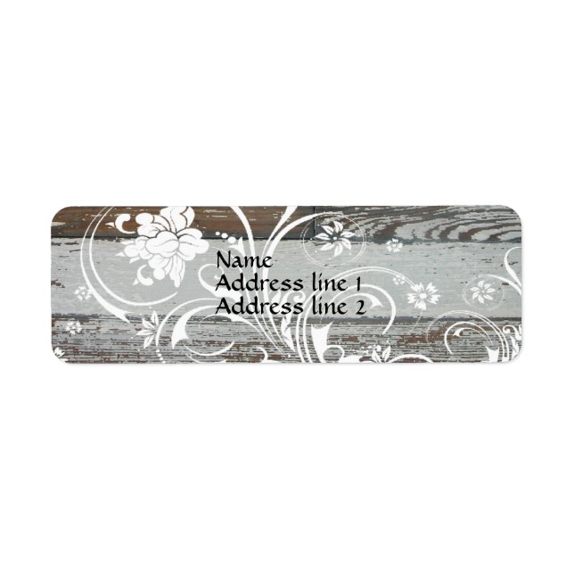 Old Wood Swirl Address Labels (Front)