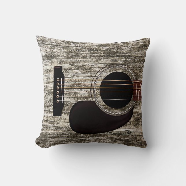Old Wood Top Acoustic Guitar Cushion (Front)