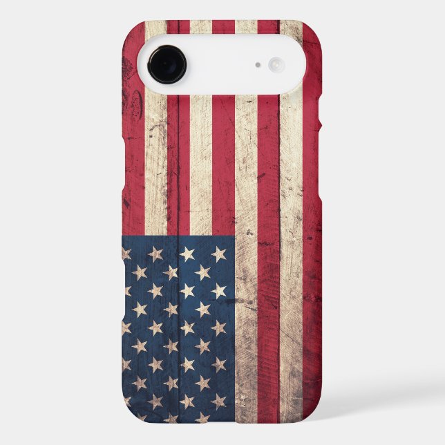 Old Wooden American Flag Case-Mate iPhone Case (Back)