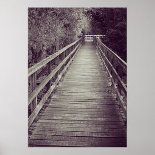 Old Wooden Boardwalk Poster