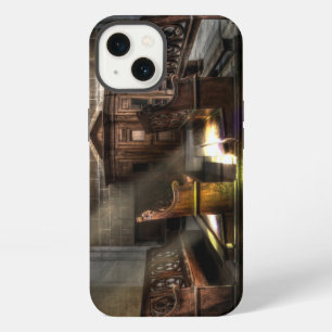 Old Wooden Church Bench with Kneeler iPhone 13 Case