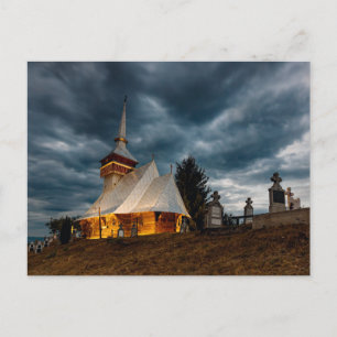 Old wooden church of Chiscau in Romania Postcard