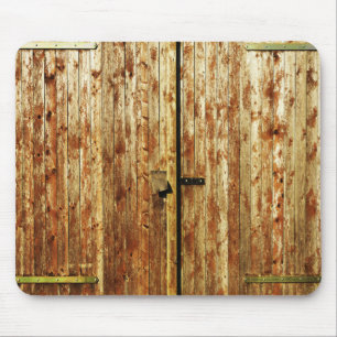 Old Wooden Doors Mouse Mat