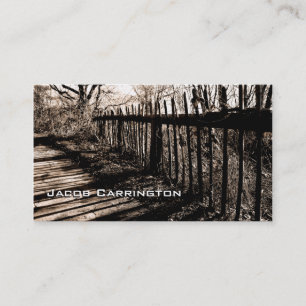 Old Wooden Fence Business Card