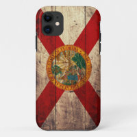 Old Wooden Florida Flag;