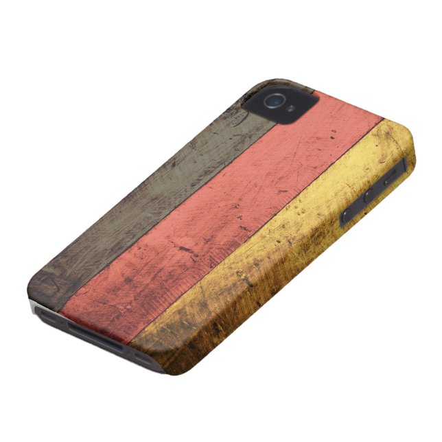 Old Wooden Germany Flag Case-Mate iPhone Case (Bottom)