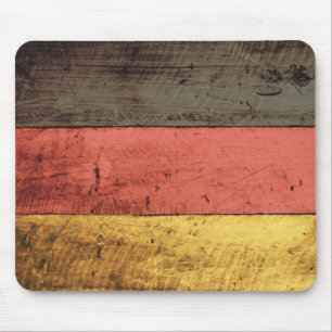 Old Wooden Germany Flag Mouse Mat