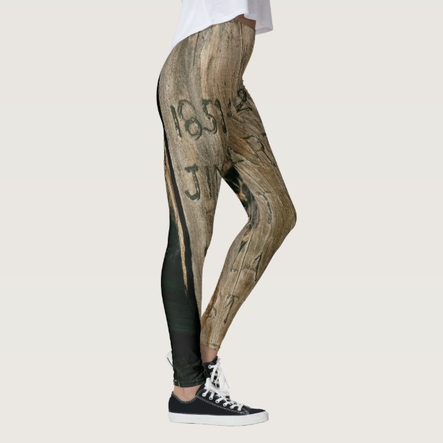 Old Wooden Grave Marker Leggings (Right)
