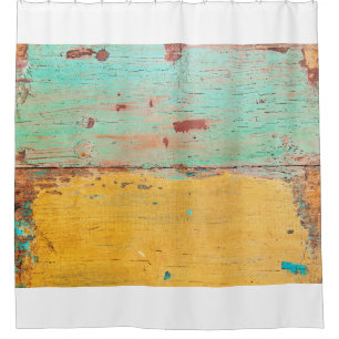 old wooden grunge texture shower curtain