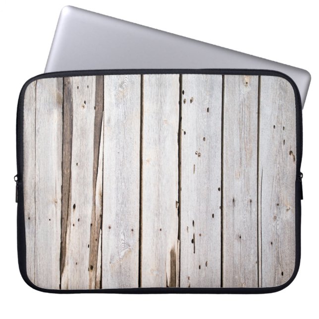 Old wooden grunge textureabstract, background, boa laptop sleeve (Front)