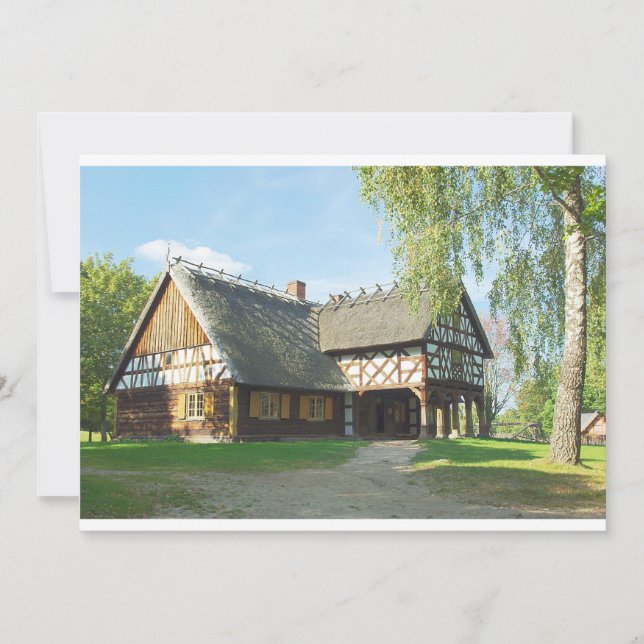 Old Wooden House - Invitation (Front)