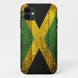 Old Wooden Jamaica Flag iPhone 11 Case