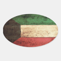 Old Wooden Kuwait Flag