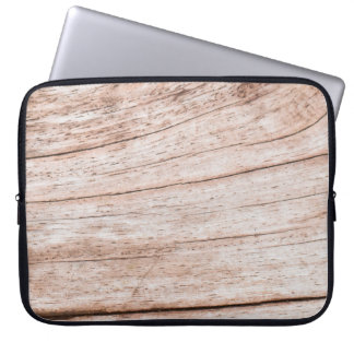 Old Wooden panel texture background,  vintage text Laptop Sleeve