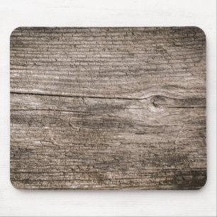 Old wooden planks mouse mat