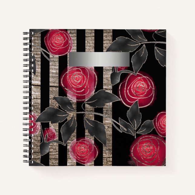 Old wooden planks notebook (Front)