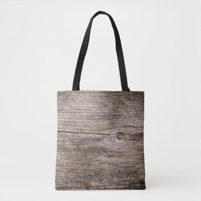 Old wooden planks tote bag (Front)