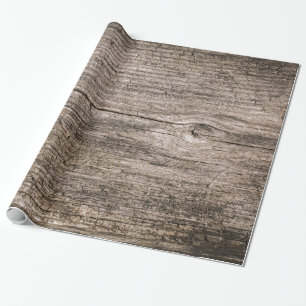 Old wooden planks wrapping paper