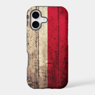 Old Wooden Poland Flag