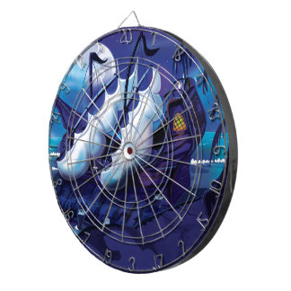 Old Wooden Sail Ship in Dock Dartboard