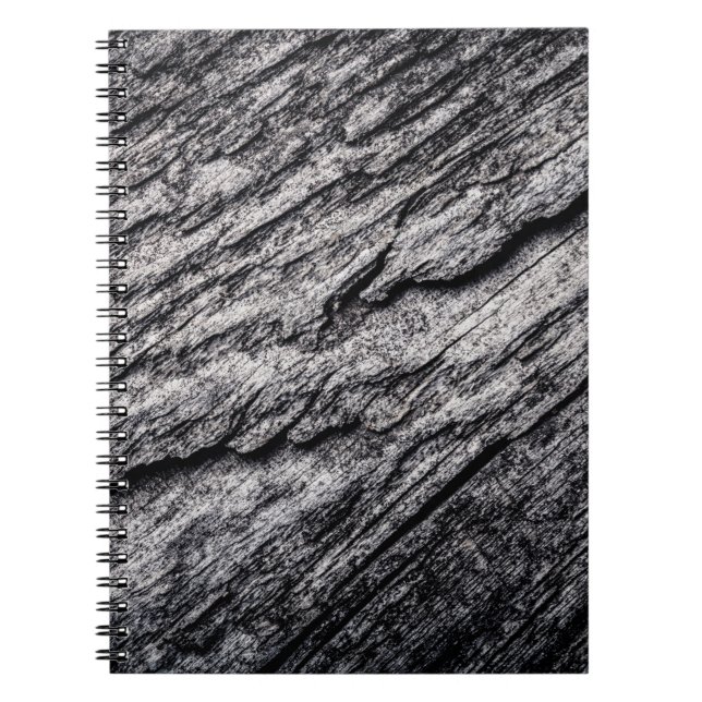 Old wooden surface textured background. Toned. hom Notebook (Front)