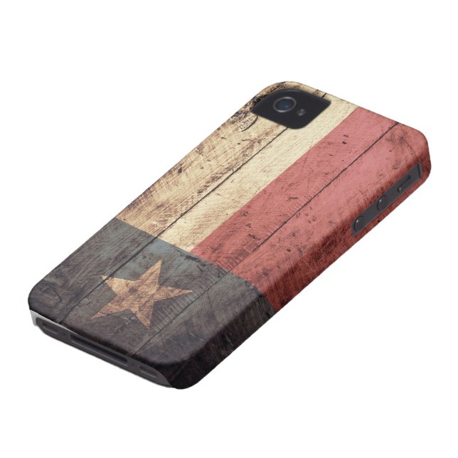 Old Wooden Texas Flag; Case-Mate iPhone Case (Bottom)