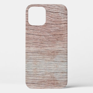Old wooden texture with beautiful natural patterns iPhone 12 case