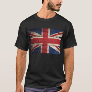 Old Wooden UK Flag; T-Shirt