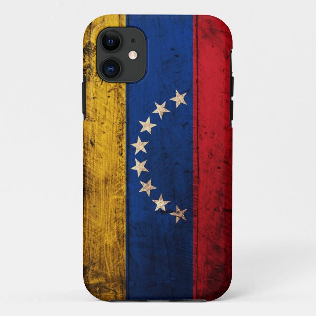 Old Wooden Venezuela Flag Case-Mate iPhone Case (Back)