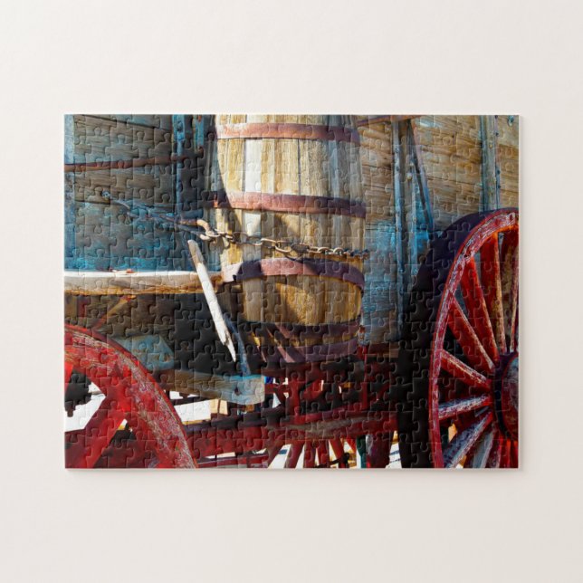 Old Wooden Wagon California. Jigsaw Puzzle (Horizontal)