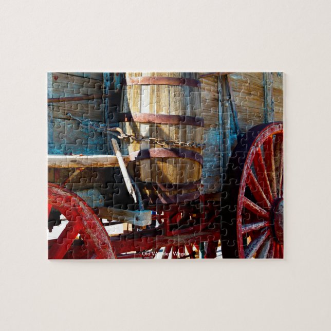 Old Wooden Wagon Jigsaw Puzzle (Horizontal)
