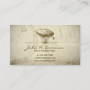 Old World Balloon Business Card