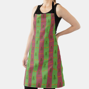 Old World Christmas Tree Pattern Evergreen Apron