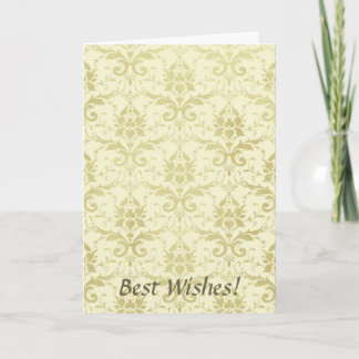 Old World Damask Pattern Card