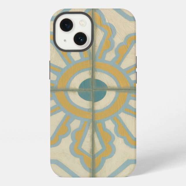 Old World Decorative Tile Pattern iPhone Case (Back)