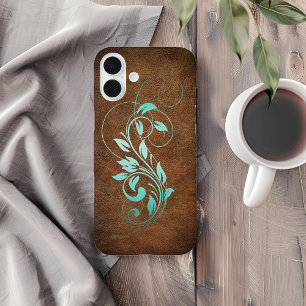 Old World Faux Leather iPhone 16 Plus Case