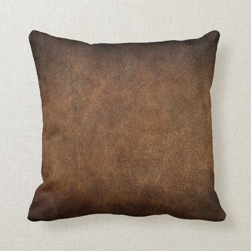 Image of Old World Faux Leather Cushion